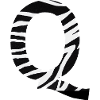Letter q zebra