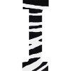Letter i zebra