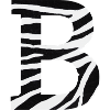 Buchstabe b Zebra