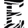 Buchstabe e zebra