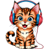 Headphone Kitten