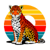 Jaguar on the beach