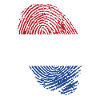 Netherlands flag fingerprints