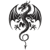 Tribal Dragon Tattoo Style
