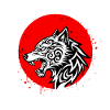 Wolf Fury Tribal Wolf: Powerful, impactful design