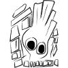 Skull one line