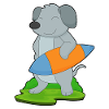 Dog Surfer Surfboard
