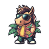 Pferd Cool Sommer