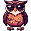 Owl Comic Cool Summer
