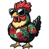 Chicken Comic Cool Summer
