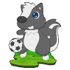 Skunk Soccer Player Soccer