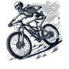 VTT Vélo Skeleton Adventure Retro