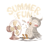 Summer Fun Owl with Fan