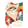 Christmas Wine Fox