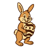 Osterhase mit Osterei, Osterhase