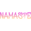 Namaste Gradient Schrift – Yoga Muster