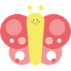 Tender and stylized butterfly