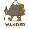 Happy mountain while hiking