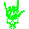 Rock n Roll Skull Hand
