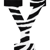 Letter and zebra