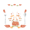 Fall Skeleton Festival Thanksgiving Xray