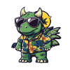 Dinosaur triceratops Summer