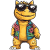 Dinosaur stegosaurus summer