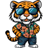 Tiger Comic Cool Été