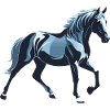 Cheval Bleu - Design Animalier