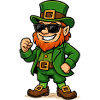 leprechaun sonnenbrille comic