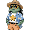 Funny Summer Frog