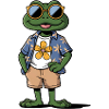 Funny Summer Frog