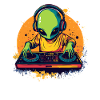 DJ Alien am Mischpult