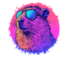Capybara with sunglasses