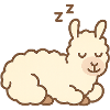 Sleeping Llama