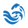 simple blue wave design