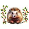 Christmas Festive Hedgehog