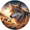 Wolf on the heath