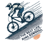 Bicycle Downhill Adventure Retro Style