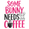 Funny Easter Bunny Coffee Design