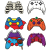 Halloween-Videospiel-Controller-Videospiel-Player
