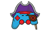 Halloween-Videospiel-Controller-Piraten-Gamer