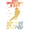 Funny ski boy