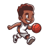 Little basketball player