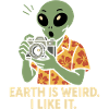 Drôle d’extraterrestre avec caméra