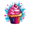 Bunter Cupcake Pop-Art