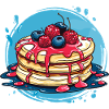 Pancakes with berries