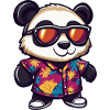 Panda Comic Cool Summer