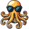 Oktopus Cool Sommer