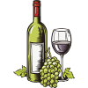 Wine Glass Grapes Wine